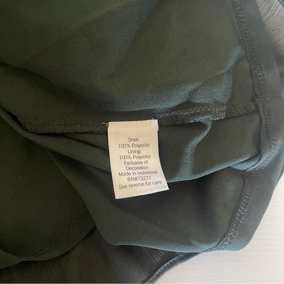 LC Lauren Conrad Dark Green Blouse - Picture 6 of 7